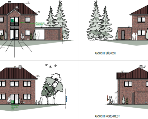 Neubau Einfamilienhaus in Borken Rohbau Fundament Erdarbeiten Naßmacher Bauunternehmung