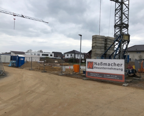 Neubau Einfamilienhaus in Borken Rohbau Fundament Erdarbeiten Naßmacher Bauunternehmung